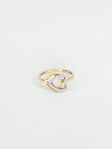 14K Gold Ring - Dual Hearts