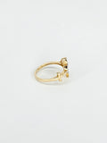 14K Gold Ring - Heart & Anchor