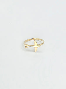 14K Gold Ring - Plane