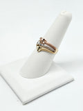 14K Gold Ring -3 Hearts