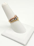 14K Gold Ring -3 Hearts