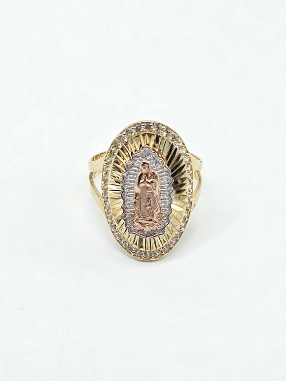 14k Gold Ring - Virgin Mary