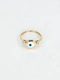 14k Gold Ring - Evil Eye