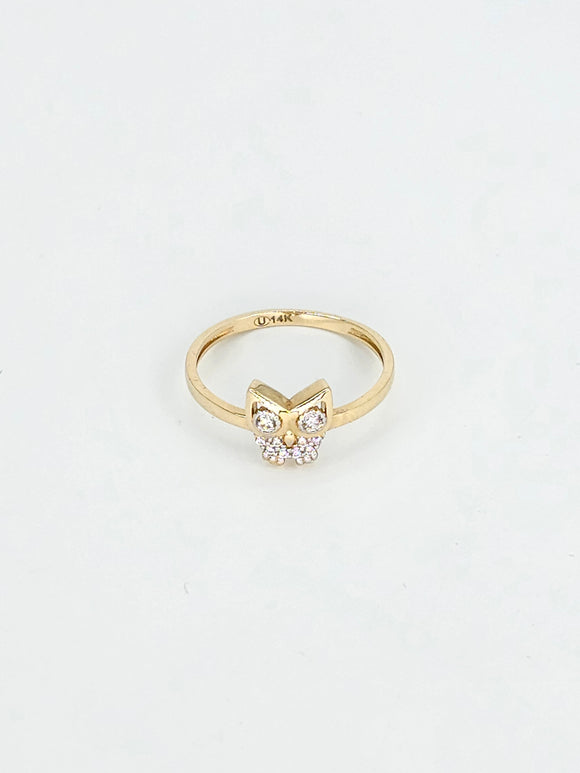 14k Gold Ring - Owl