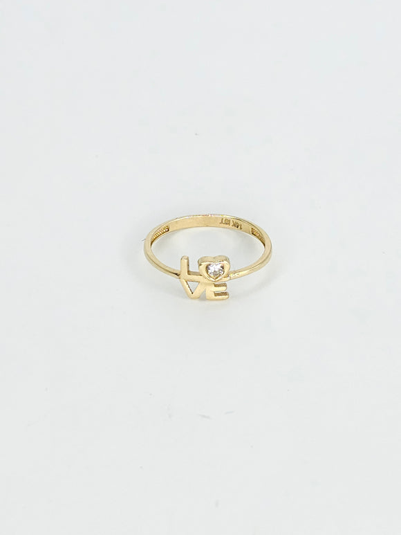 14k Gold Ring - Love