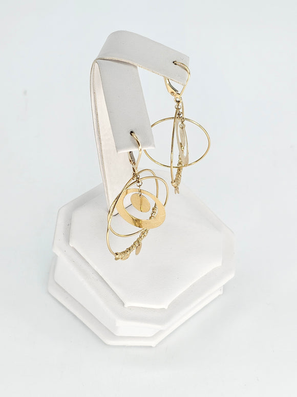 14K Gold Earrings - Huggie Hoops