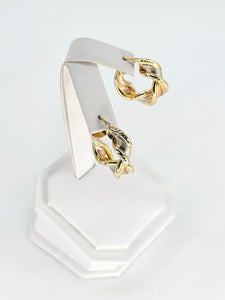 14K Gold Earrings - Huggie Hoops