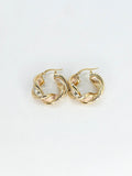 14K Gold Earrings - Huggie Hoops