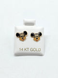 14K Gold Earrings - Mouse