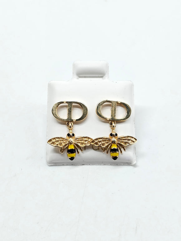 14K Gold Earrings - Bee