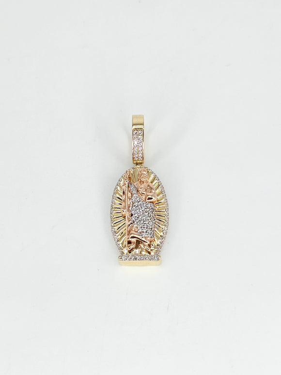 14k Gold Pendant - San Judas