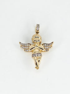 14k Gold Pendant - Angel