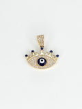 14k Gold Pendant - Evil Eye