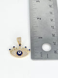 14k Gold Pendant - Evil Eye