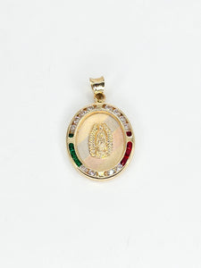 14k Gold Pendant - Virgin Mary