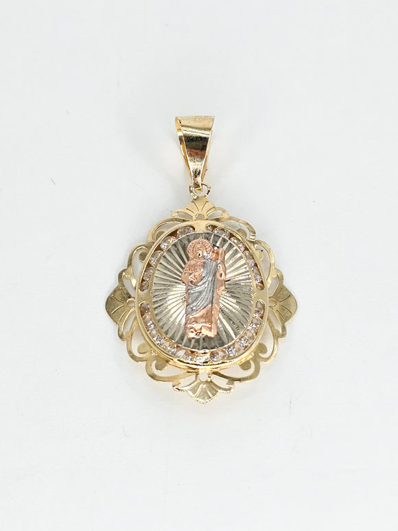 14k Gold Pendant - San Judas