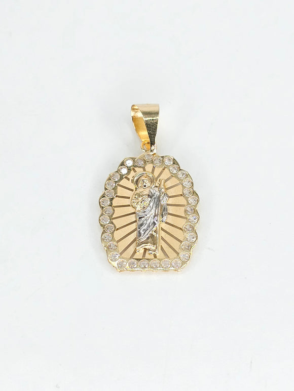 14k Gold Pendant - San Judas