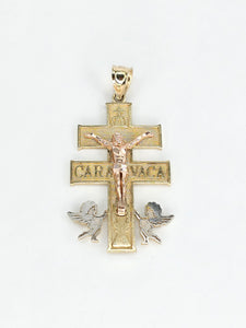 14k Gold Pendant - Jesus on Cross