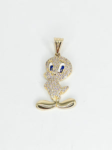 14k Gold Pendant - Tweety Bird