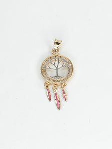 14k Gold Pendant - Dream catcher