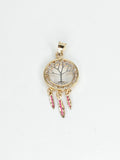 14k Gold Pendant - Dream catcher