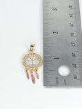 14k Gold Pendant - Dream catcher