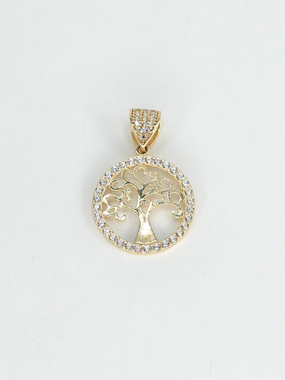 14k Gold Pendant - Tree