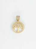 14k Gold Pendant - Tree