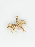 14k Gold Pendant - Horse