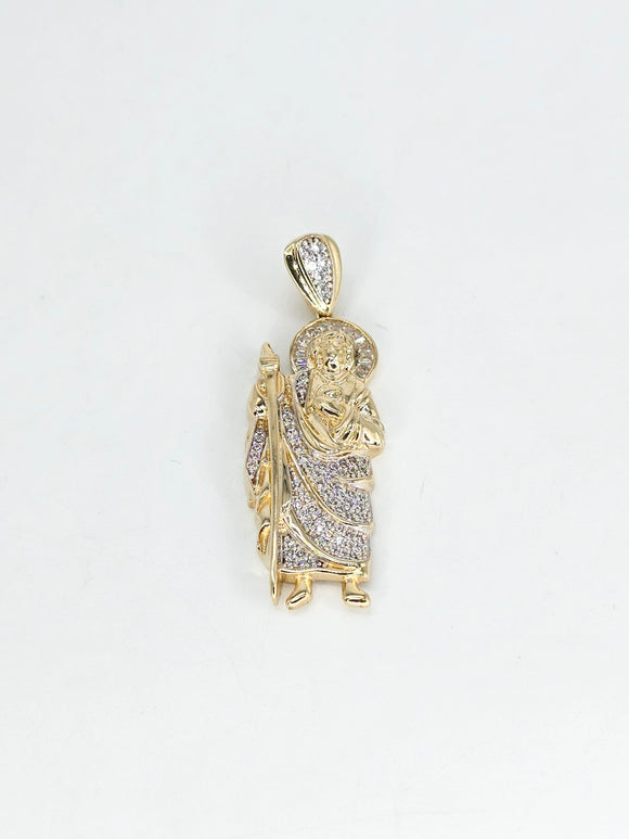 14k Gold Pendant - San Judas