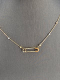 14k Gold Necklace - Paperclip