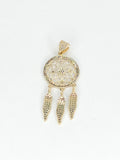 14k Gold Pendant - Dream Catcher