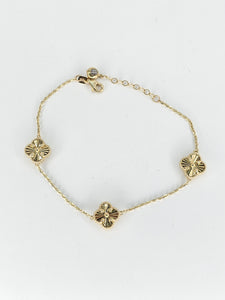 14k Gold Bracelet - Flower