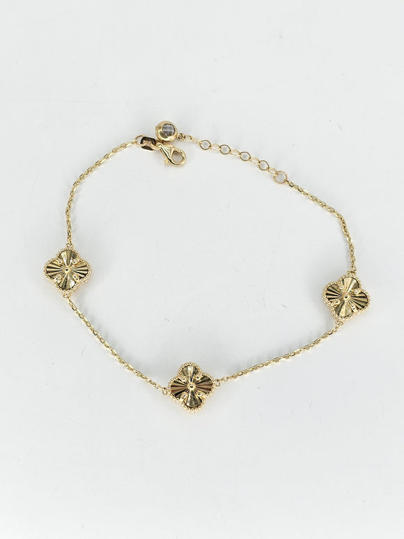 14k Gold Bracelet - Flower