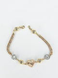 14k Gold Bracelet - Heart