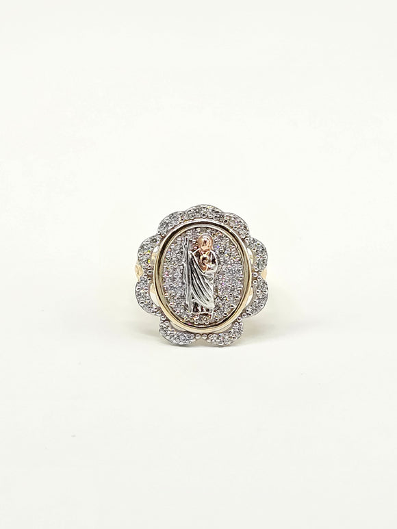 14k Gold Ring - San Judas