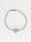 14k Gold Bracelet - Heart