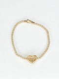 14k Gold Bracelet - Heart