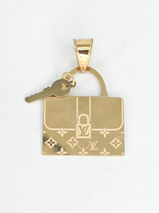 14k Gold Pendant - Purse