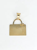 14k Gold Pendant - Purse