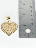 14k Gold Pendant - Heart