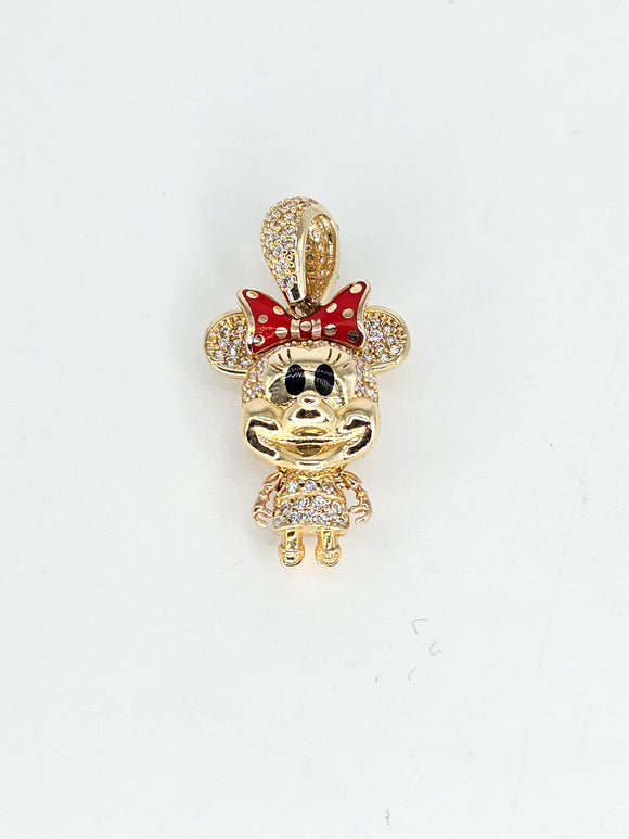 14k Gold Pendant - Mouse