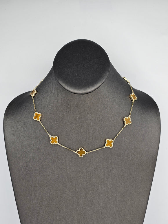 14k Gold Necklace - Gold Flower