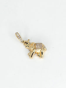 14k Gold Pendant - Elephant