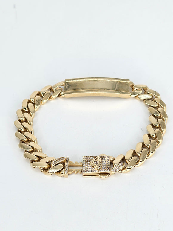 14k Semi-Solid Gold Bracelet