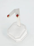 14K Gold Earrings - Ladybug