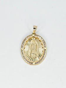 14k Gold Pendant - Virgin Mary