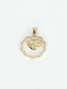 14k Gold Pendant - Heart