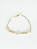 14k Gold Bracelet - Heart & Infinity