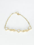 14k Gold Bracelet - Heart & Infinity